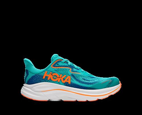 Hoka Y Clifton 10 Big Kids Night Glow Blue Electric Aqua 37 1/3 EU  Blå  37 1/3 EU  Drenge, Piger