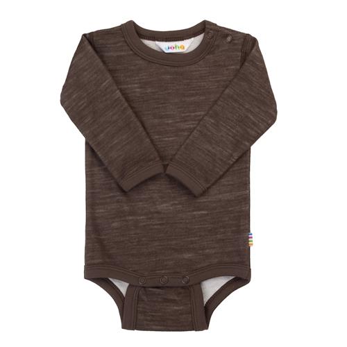 Joha Uld Baby Body Dark Brown  Dark Brown 90 cm Uld Brun  90 cm  Drenge, Piger