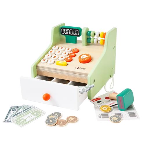 Classic World Kasseapparat Grøn Green-OS Wood Grøn  One Size 3+ Years Drenge, Piger