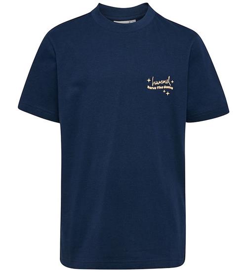 Hummel T-Shirt - hmlJR Graphic - Dress Blues