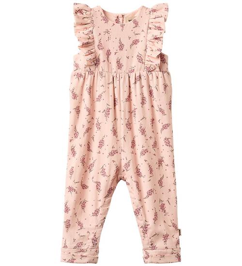 Wheat Romper - Milia - Dim Rose Flowers