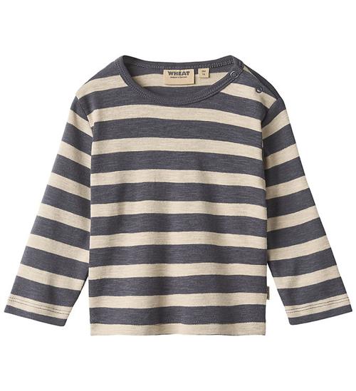 Wheat Bluse - Milo - Greyblue Stripe