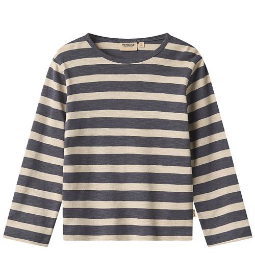 Wheat Bluse - Milo - Greyblue Stripe