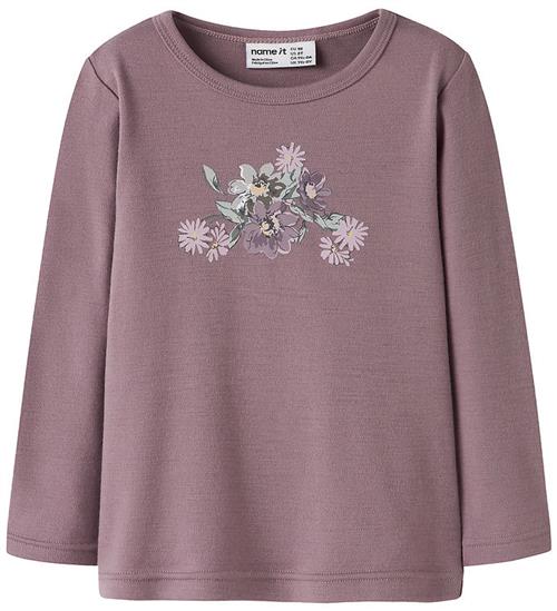 Name It Bluse - Uld - NmfWillitus - Toadstool/Flower Bouquet