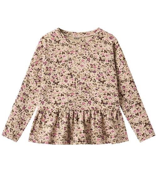 Wheat Bluse - Carolina - Soft Sand Flower Wine