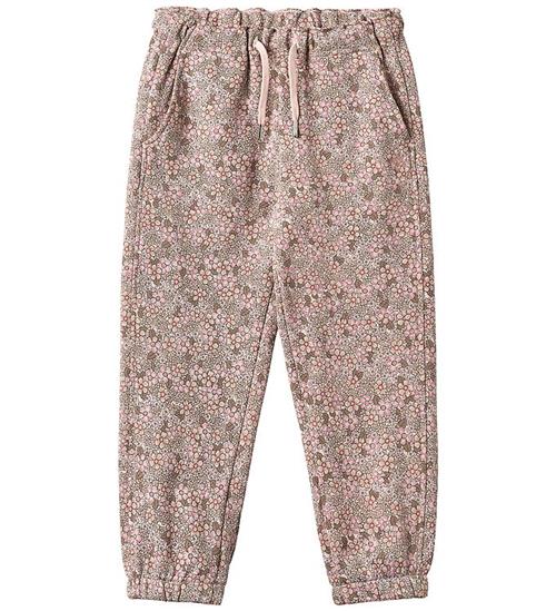 Wheat Sweatpants - Cosmo - Rose Brown Flowers