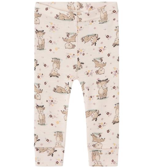 Name It Leggins - Uld - NbfWillit -Snow White/Bambi + Flower