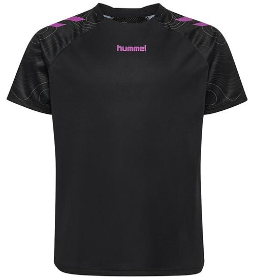 Hummel T-shirt - hmlBlaze 2.0 - Black/Dahlia