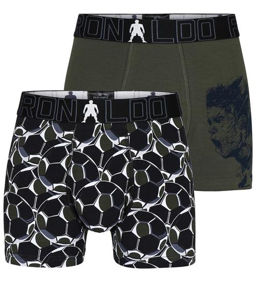 JBS - CR7 Boxershorts - 2-pak - Sort/Armygrøn