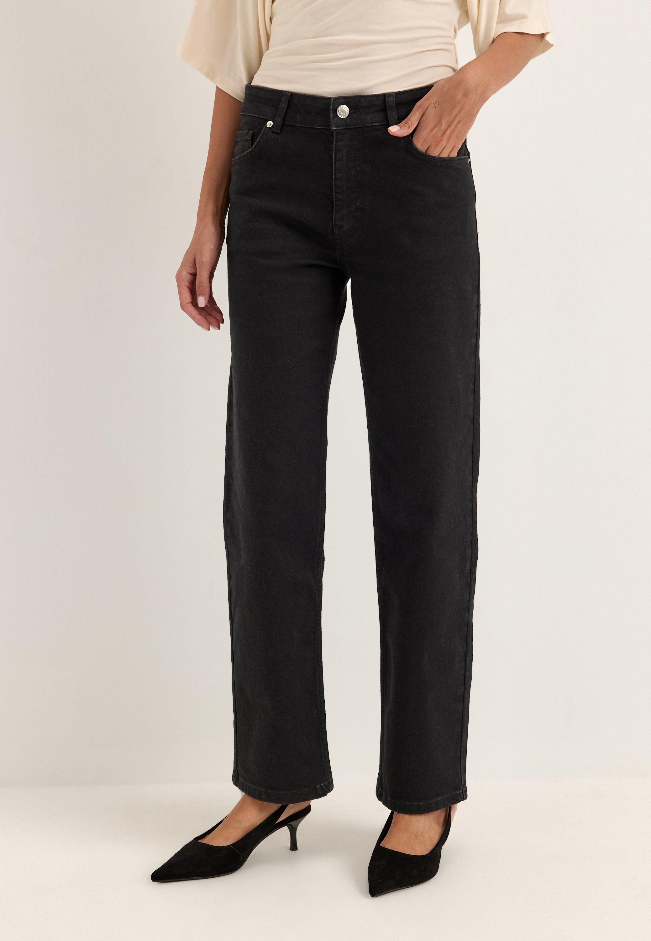BUBBLEROOM Slim Straight Jeans