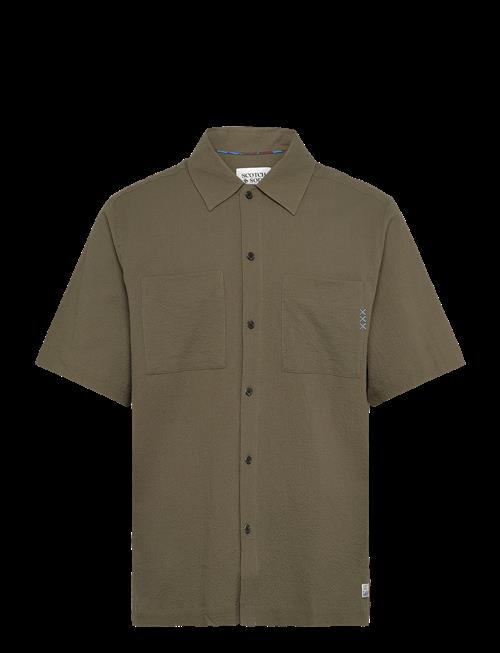 Scotch & Soda | Relaxed Fit Short Sleeve Seersucker Shirt | M