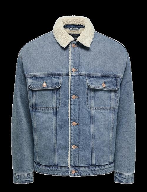 ONLY & SONS | Onswilson Sherpa Dbtint 0970 Dnm Jacket | S