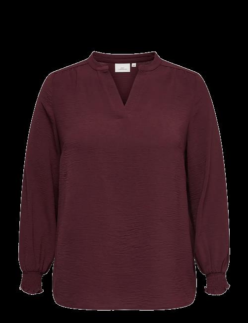 ONLY Carmakoma | Carmetta L/S V-Neck Top Wvn Noos | 42