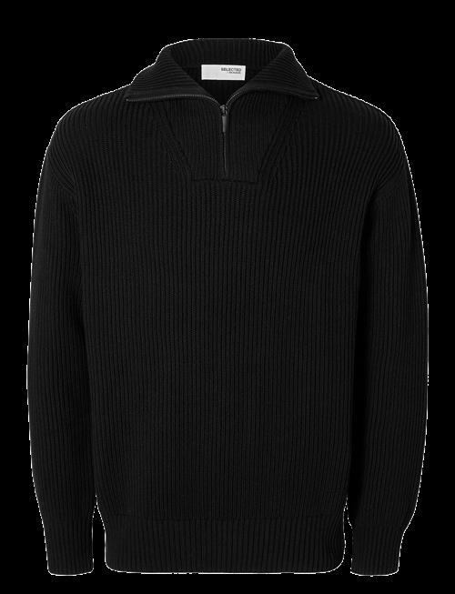 Selected | Slhdry Ls Knit Relaxed Half Zip | L