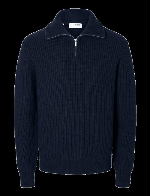 Selected | Slmland Ls Knit Half Zip | XL