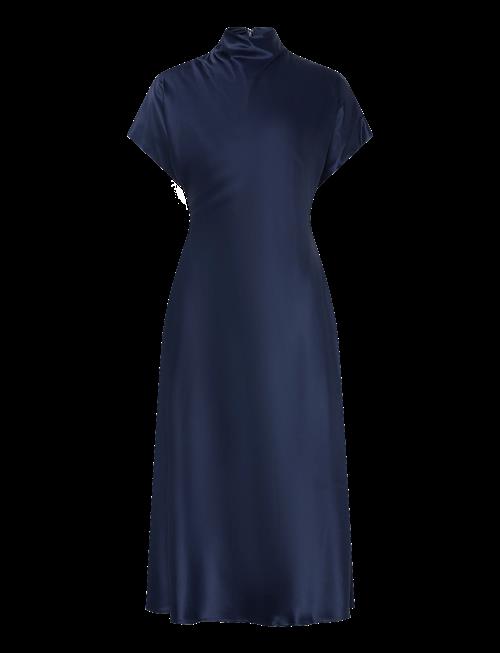 Malina | Alivia Short Sleeve Satin Midi Dress | S