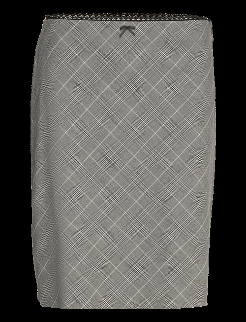 Mango | Check Skirt With Decorative Bow | 36