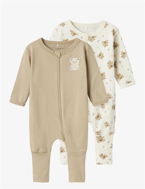 name it | Nbnnightsuit 2P Zip Ff Jet Bear Noos | 50