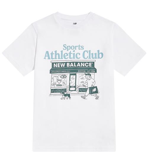 New Balance T-shirt - NB Bright White m. Print