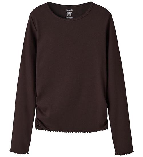 Name It Bluse - Rib - NkfVemia - Chocolate Plum