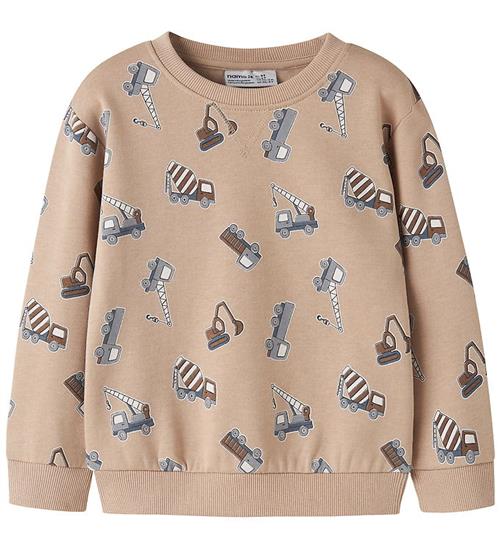 Name It Sweatshirt - NmmVimo - AOP - Sesame/Excavator
