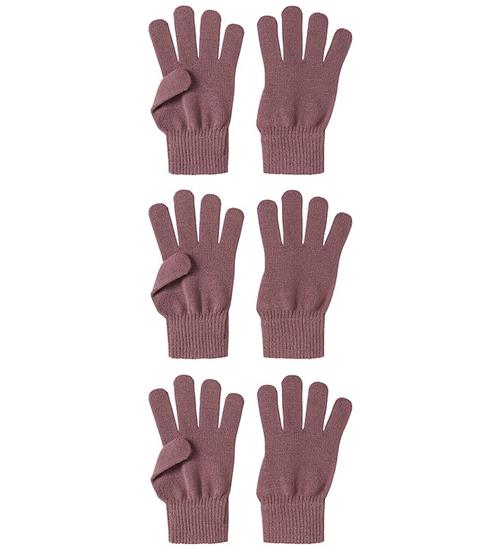 Name It Handsker - Strik - NknMagic - 3-pak- Wistful Mauve