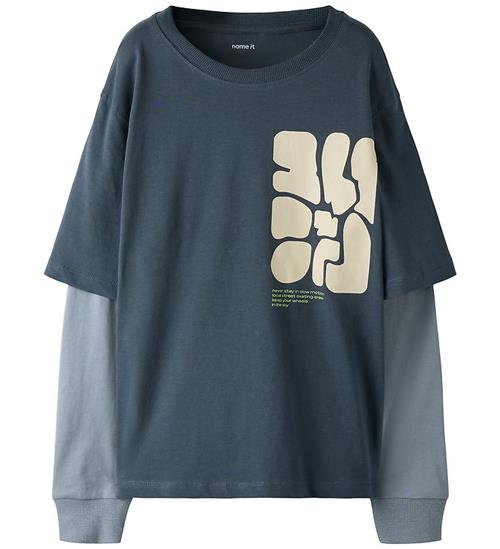 Name It Bluse - NkmNasim - Ombre Blue