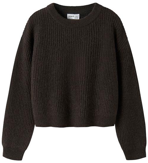 Name It Bluse - Strik - NkfHolly - Short - Noos - Chocolate Plum