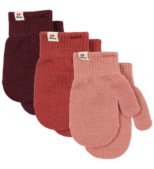 Konges Sløjd Luffer - Strik - 3-pak - Filla - Rose Mix