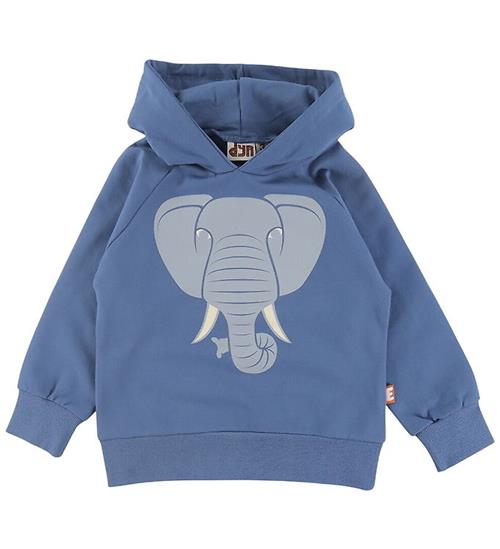 DYR-Cph Hættetrøje - DyrBellow - Ocean Blue Elefant