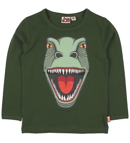 DYR-Cph Bluse - DYRRoar - Grøn m. Dinosaurus