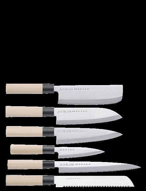 Satake | Satake Houcho. 6 Knive I En Balsa-Æske. | 38X 35.3X 3.7