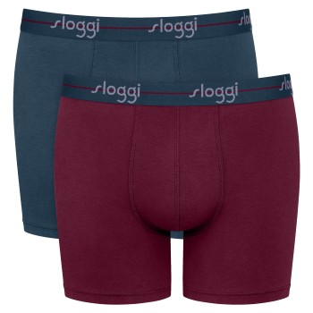 Sloggi 2P Men Start Short C2P Mørkrørd bomuld XX-Large Herre
