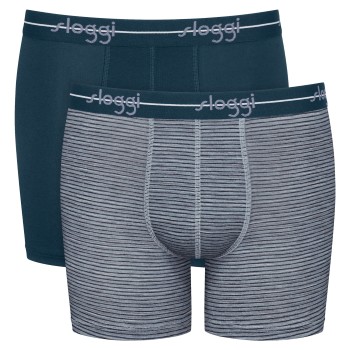 Sloggi 2P Men Start Short C2P Gråstribet bomuld X-Large Herre