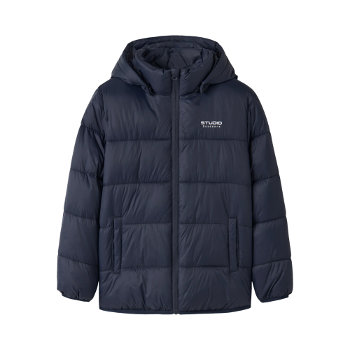 NAME IT Puffer Jakke Marble Navy Blazer