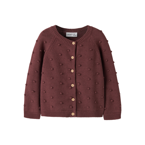 NAME IT Strik Cardigan Nasha Wild Ginger