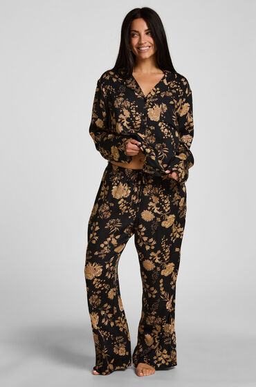 Hunkemöller Pyjamas Bukser Woven Print Sort