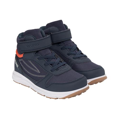 Viking Hovet Mid WP 1V Overgangssko  Navy Orange 34 EU  Marineblå  34 EU  Drenge, Piger