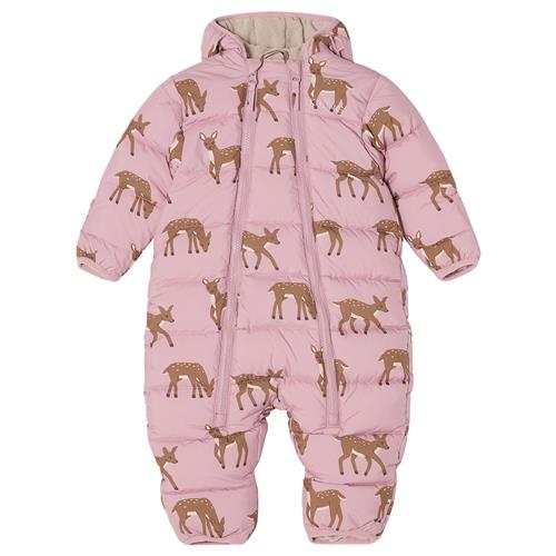 Kuling Bern Puffer-overalls Dusty Pink Deer  Dusty Pink Deer-74/80 cm  Lyserød  74/80 cm  Drenge, Piger