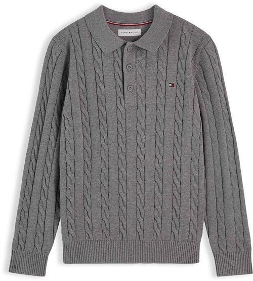 Tommy Hilfiger Polo-trøje Med Snore Medium Grey Heather  Medium Grey Heather 4 Y  Grå  4 år  Drenge, Piger