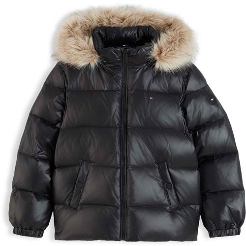Tommy Hilfiger Essential Dunjakke Black  Black 6 Y  Sort  6 år  Drenge, Piger