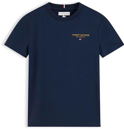 Tommy Hilfiger Essential Logo T-shirt Dark Blue  Dark Blue 92 cm  Blå  92 cm  Drenge, Piger