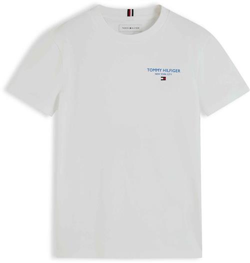 Tommy Hilfiger Essential Logo T-shirt White  White 92 cm  Hvid  92 cm  Drenge, Piger