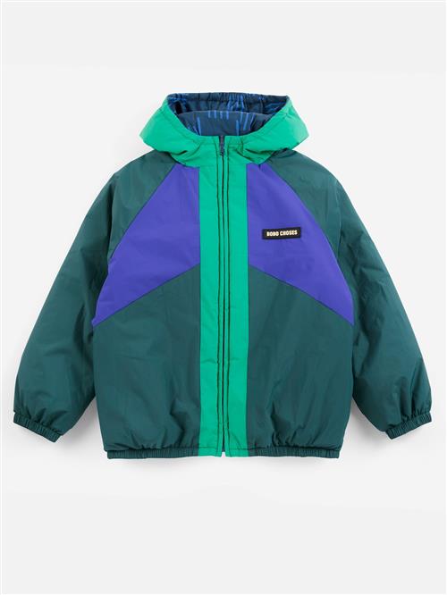 Bobo Choses Almost Moiré Vendbar Anorak Navy Blue  Navy Blue 4-5 Y  Marineblå  4-5 år  Drenge
