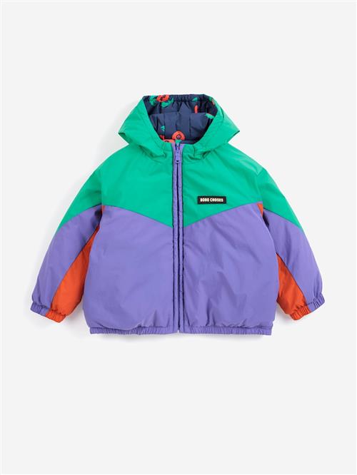 Bobo Choses Stamp Bloom Vendbar Anorak Navy Blue  Navy Blue 1 Y  Marineblå  1 år  Drenge, Piger