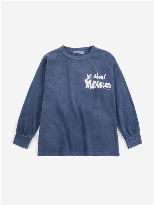 Bobo Choses All About Monsters T-shirt Midnight Blue  Midnight Blue 4-5 Y  Blå  4-5 år  Drenge