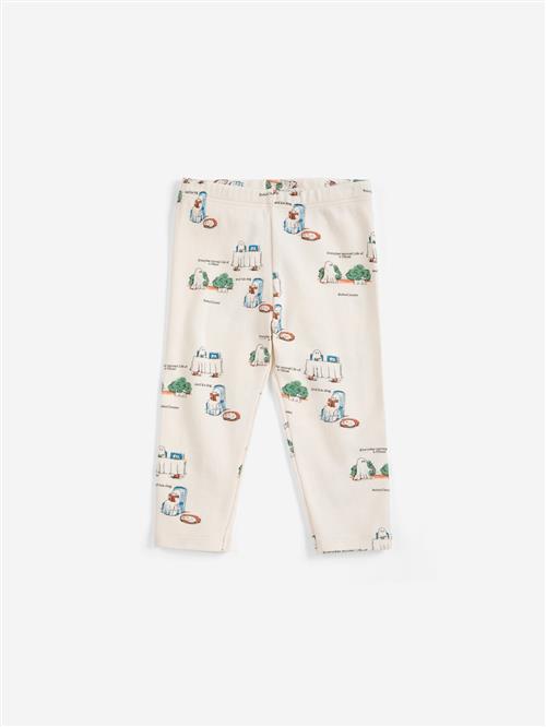 Bobo Choses Everyday Ghosts Leggings Offwhite  Offwhite 9 Months  Hvid  9 måneder  Drenge, Piger