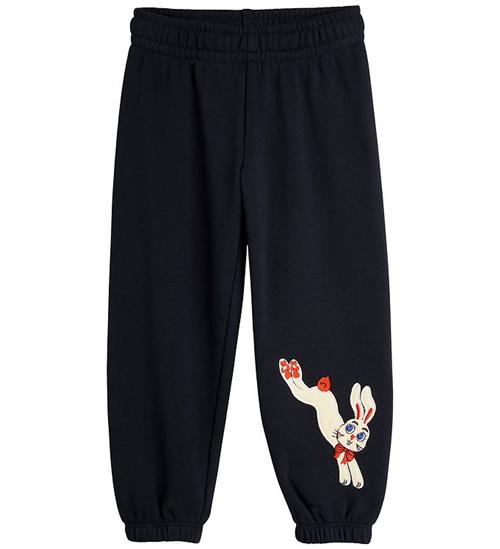 Mini Rodini Sweatpants - Rabbit - Sort