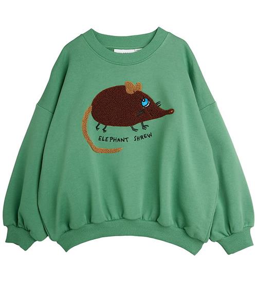 Mini Rodini Sweatshirt - Elephant Shrew - Grøn