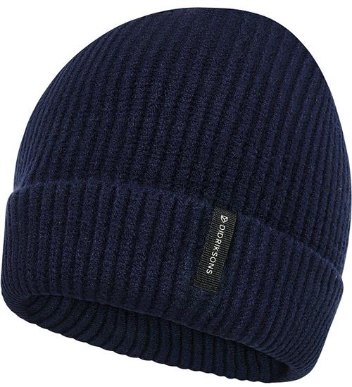 Didriksons Hue - Strik/Rib - Buz Kids - Navy